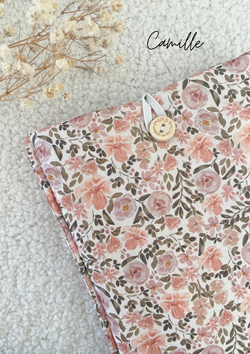 Pochette en tissu pour livre de poche - Pochette pour livre ou liseuse - Camille
