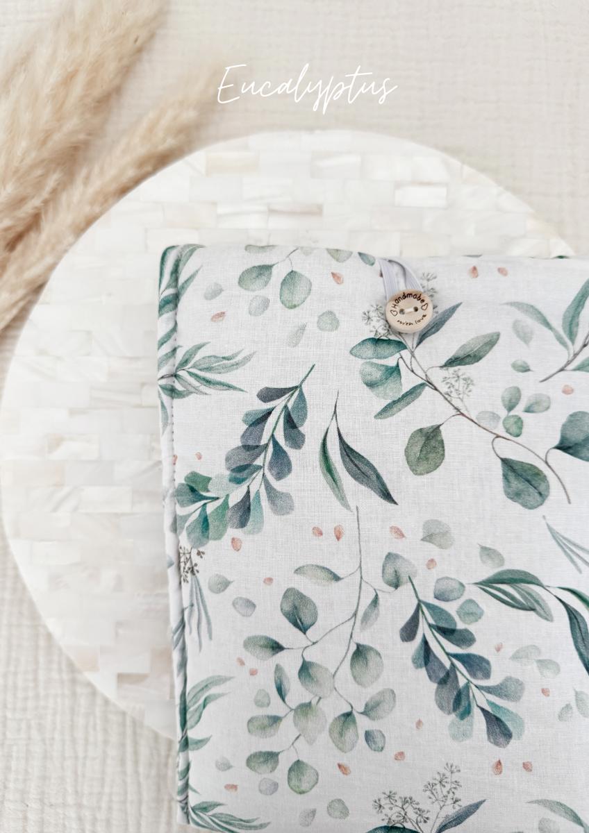 Pochette en tissu pour livre de poche - Pochette pour livre ou liseuse - Eucalyptus