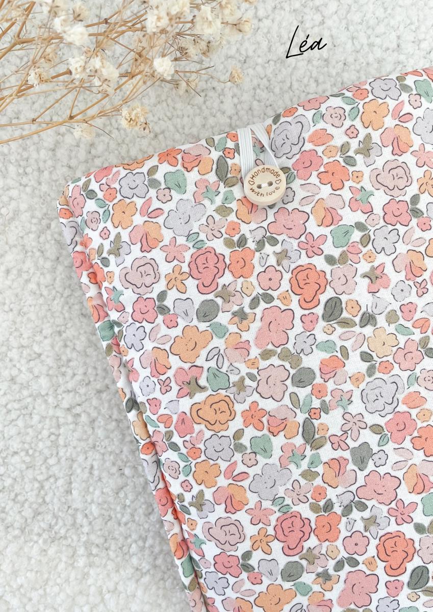 Pochette en tissu pour livre de poche - Pochette pour livre ou liseuse - Léa