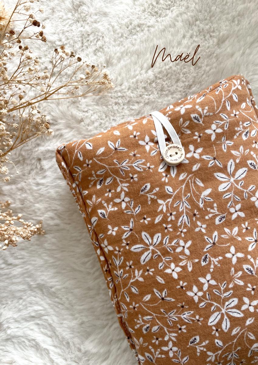 Pochette en tissu pour livre de poche - Pochette pour livre ou liseuse - Maël