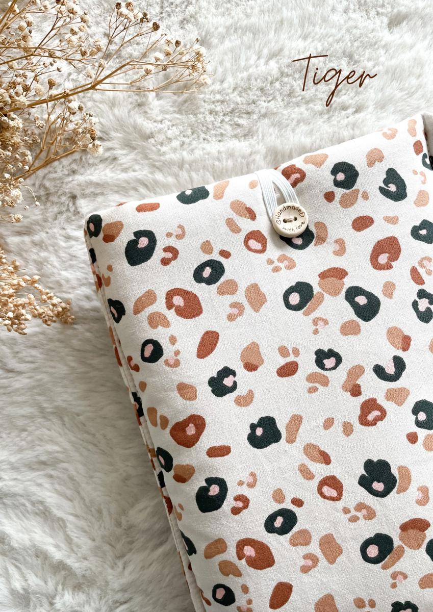 Pochette en tissu pour livre de poche - Pochette pour livre ou liseuse - Tiger