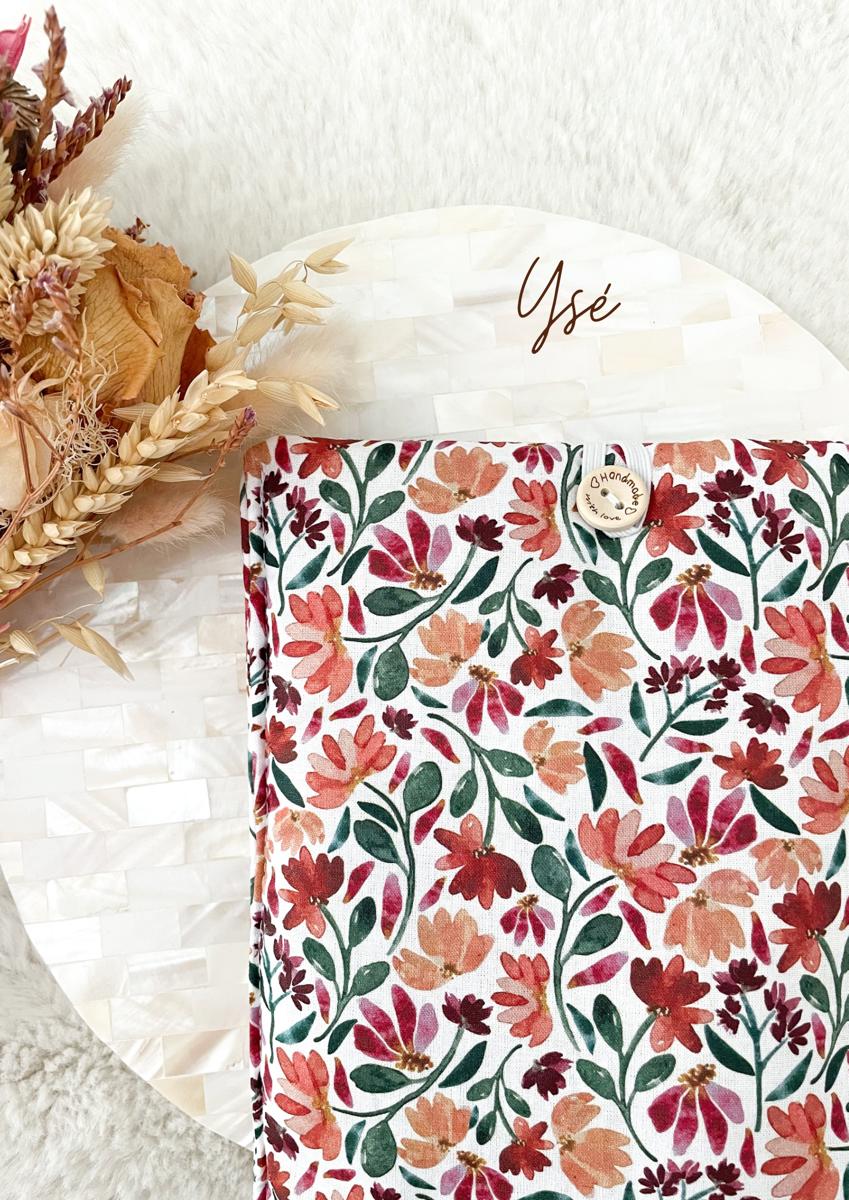 Pochette en tissu pour livre de poche - Pochette pour livre ou liseuse - Ysé