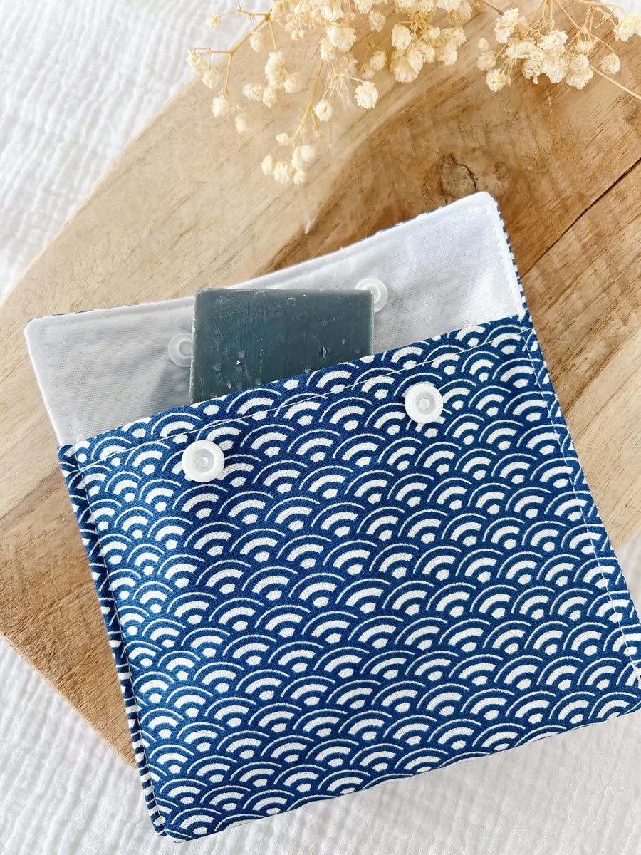 Pochette à savon petit format - Homme - Blue waves