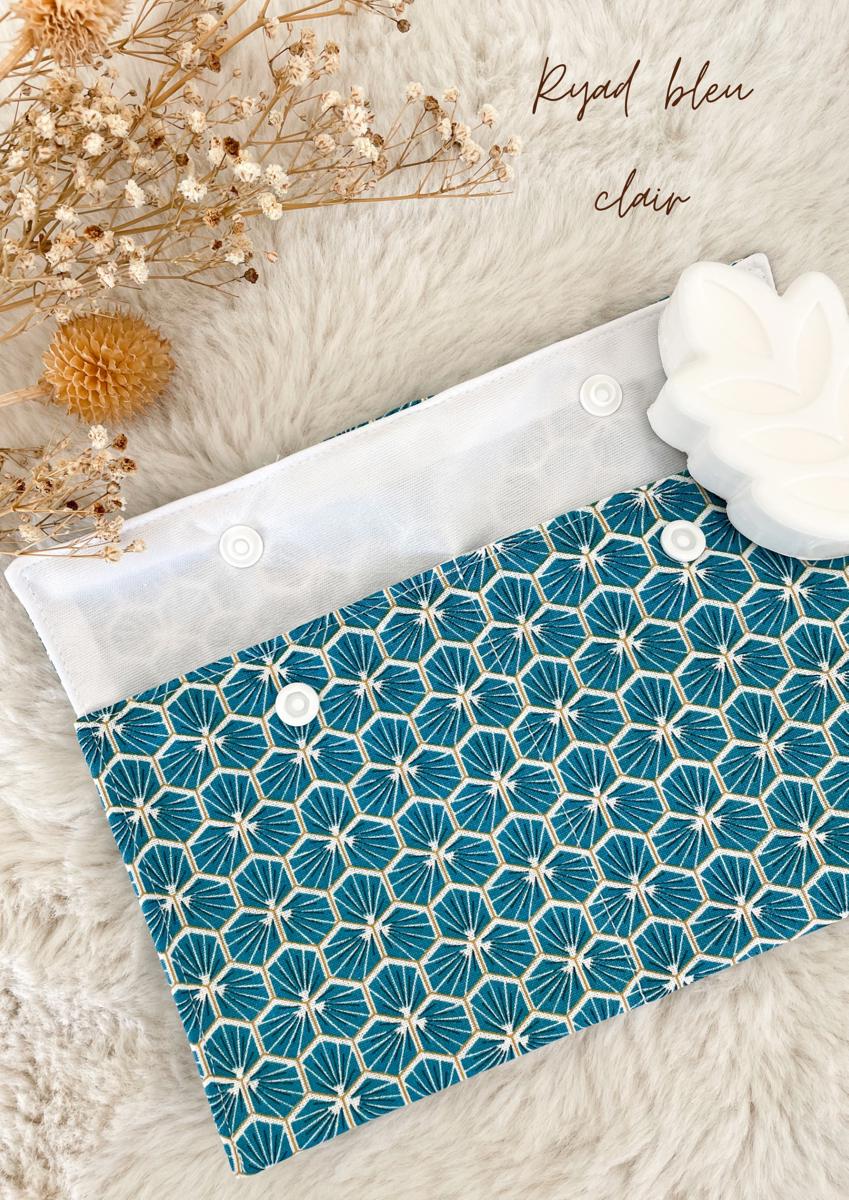 Pochette à savon imperméable grand format - Homme - Ryad bleu clair