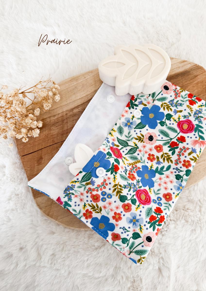 Pochette à savon imperméable grand format - Prairie *