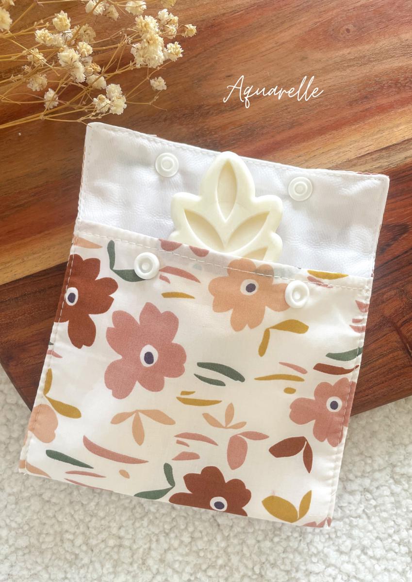 Pochette à savon imperméable petit format - Aquarelle