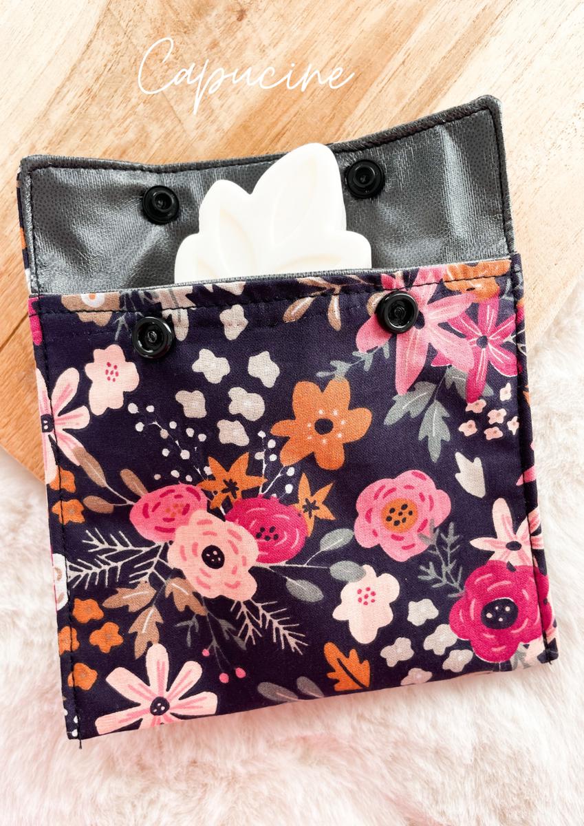 Pochette à savon imperméable petit format - Capucine