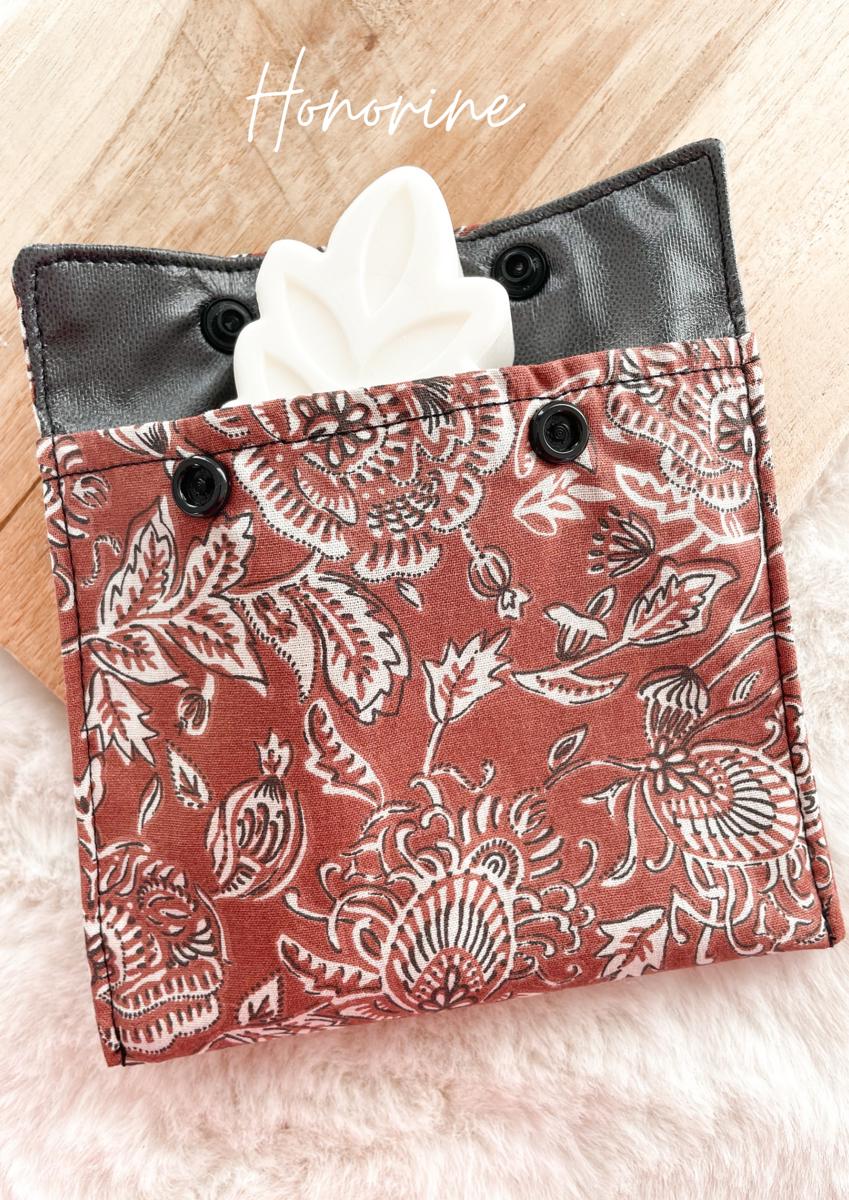 Pochette à savon imperméable petit format - Honorine