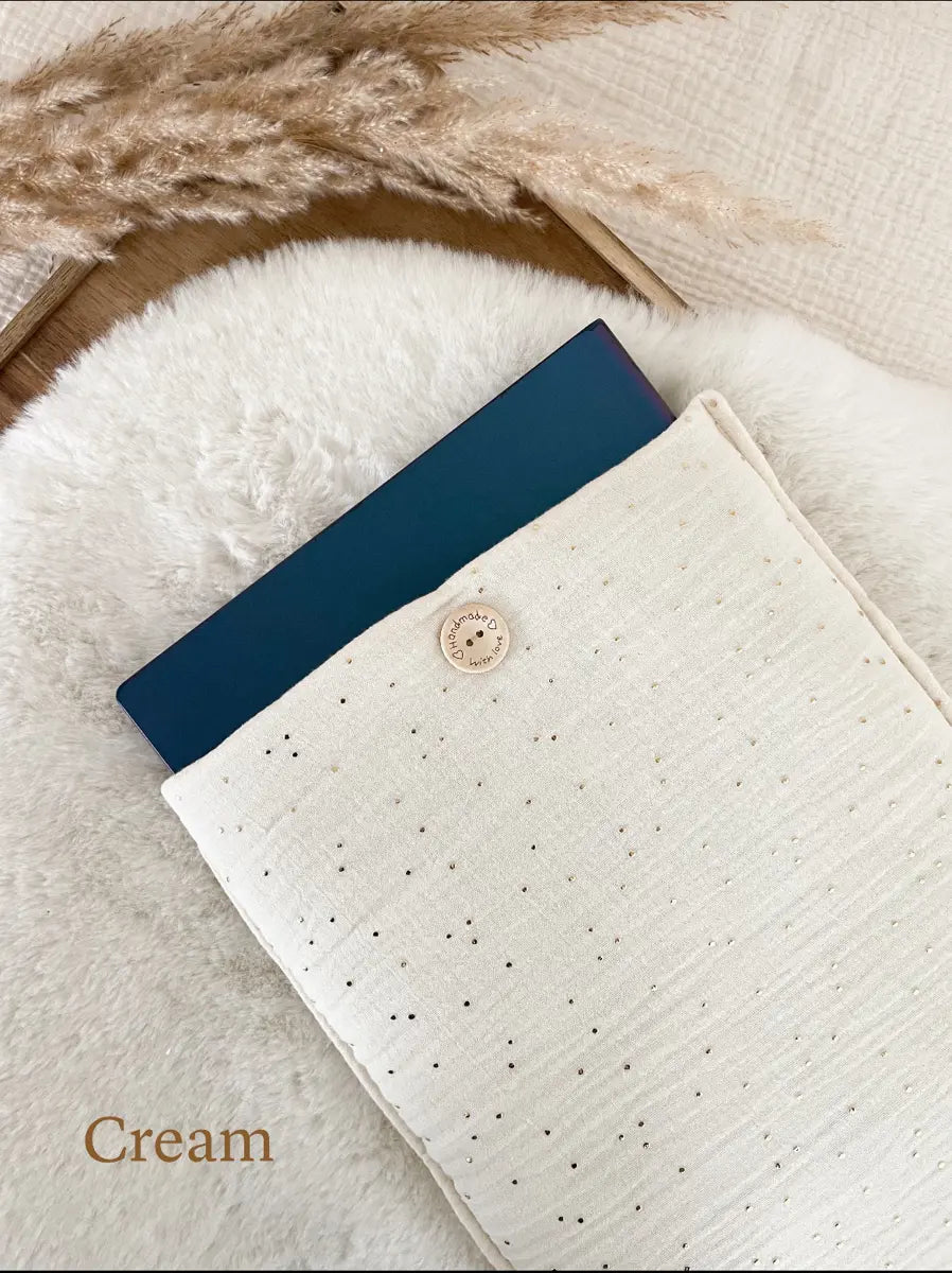 Pochette pour ordinateurs (max 17" pouces) - Cream