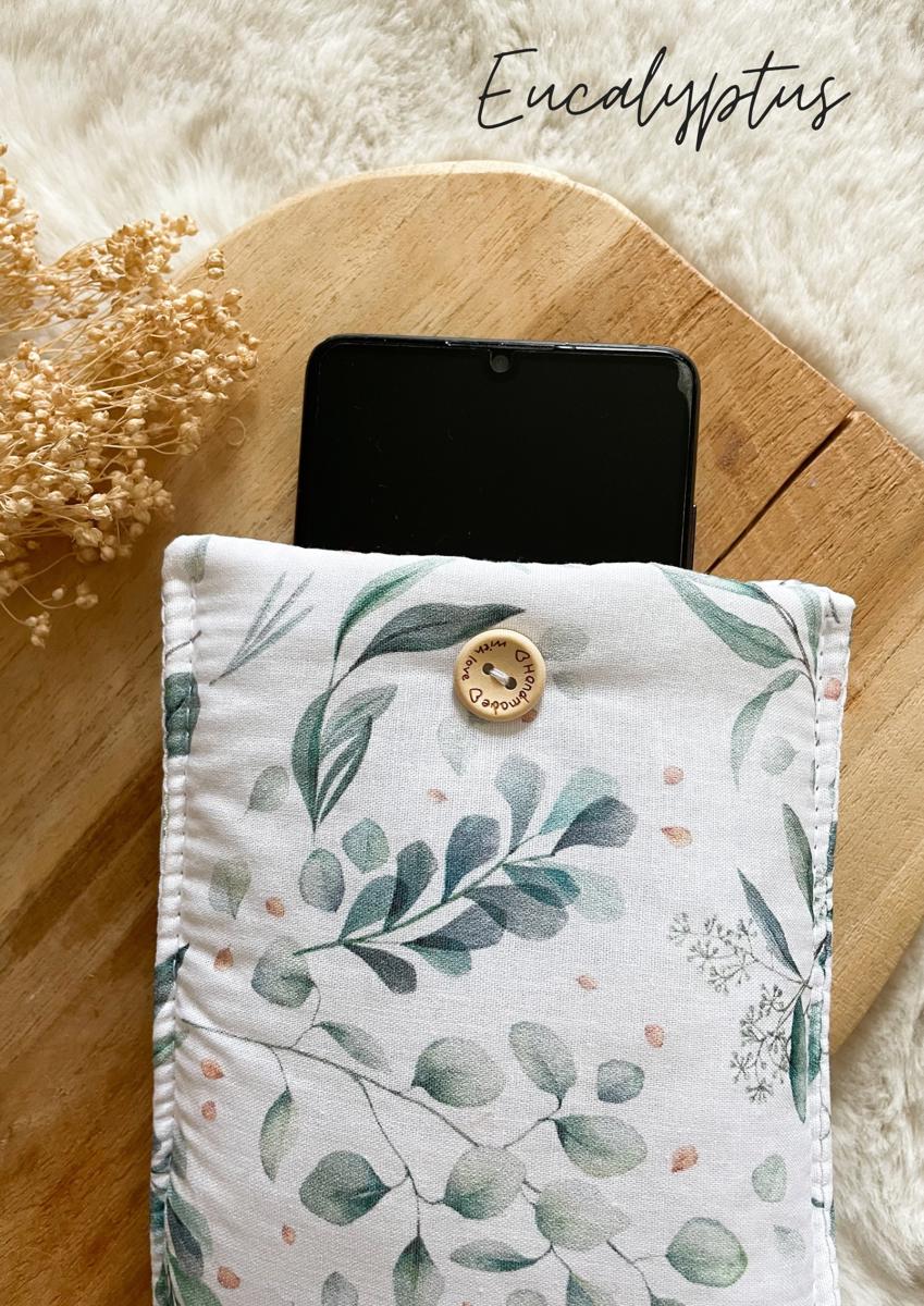 Pochette pour téléphone portable (max. 8,5cm de largeur) - Eucalyptus
