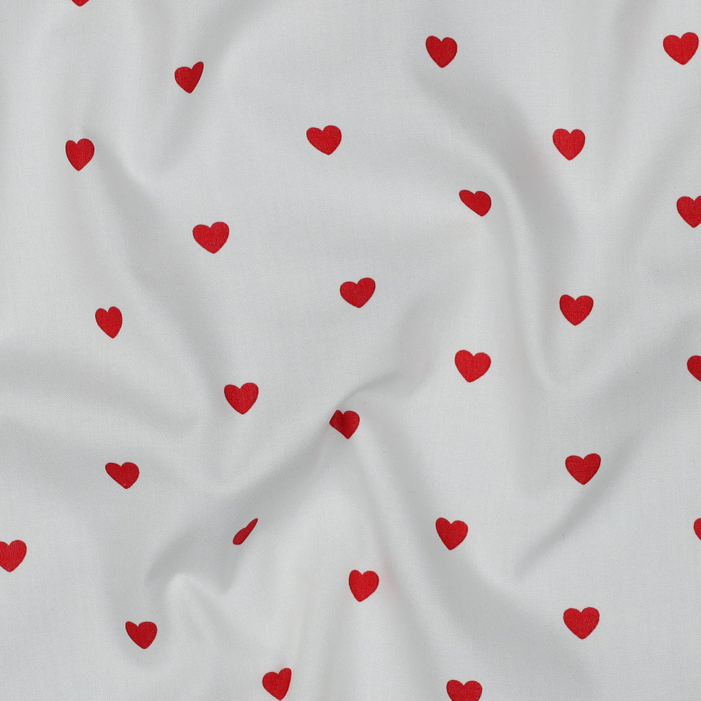 Popeline de coton Amour - 1
