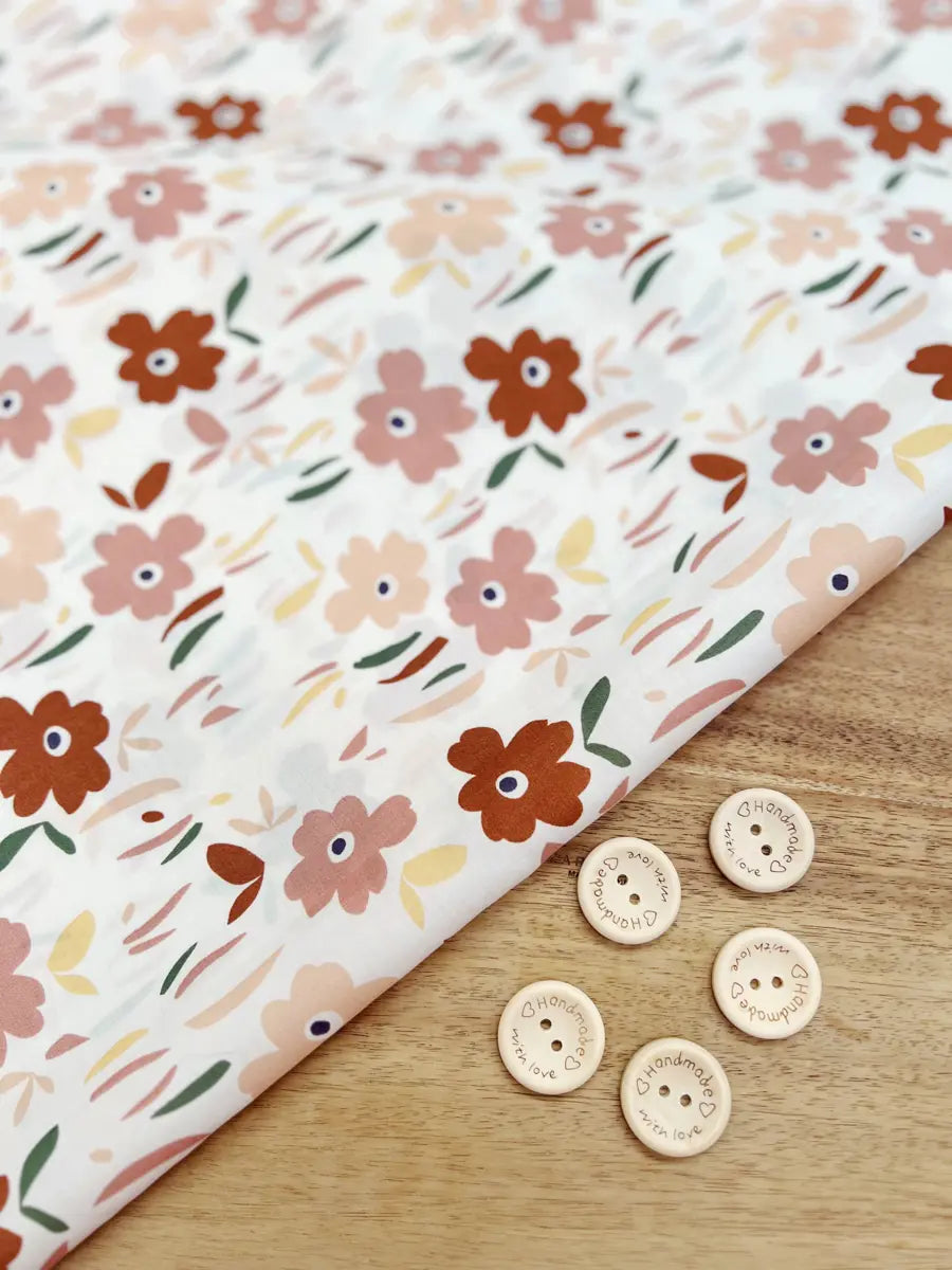 Popeline de coton Aquarelle - 1