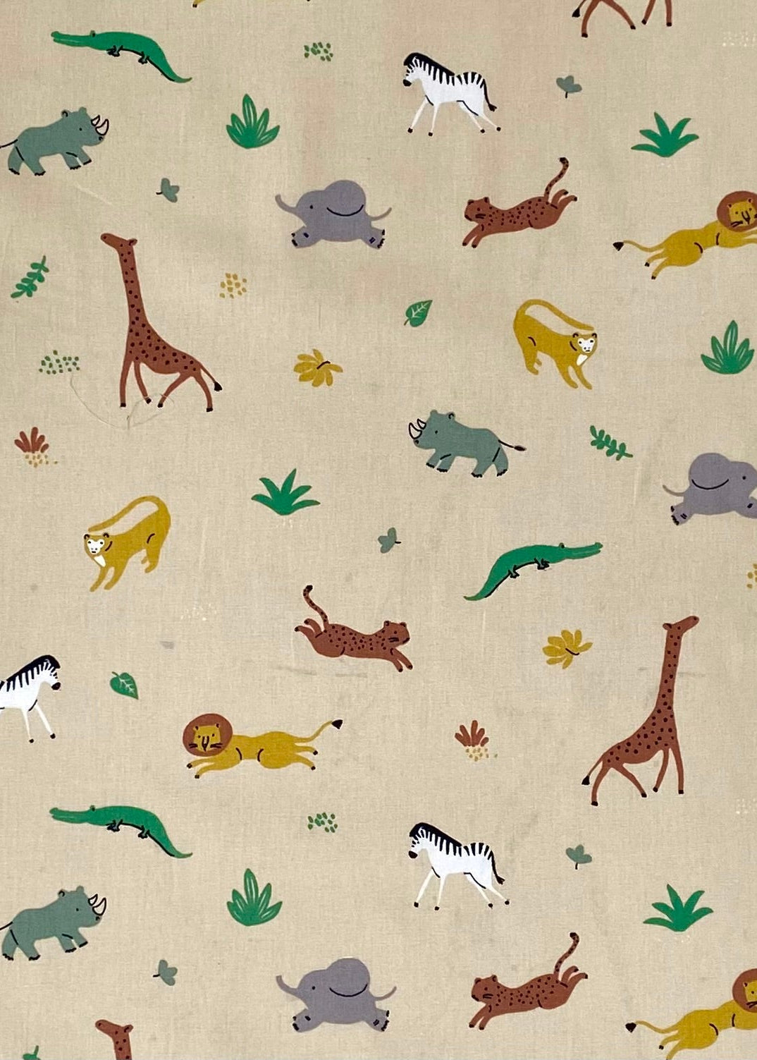 Popeline de coton Savane - 1