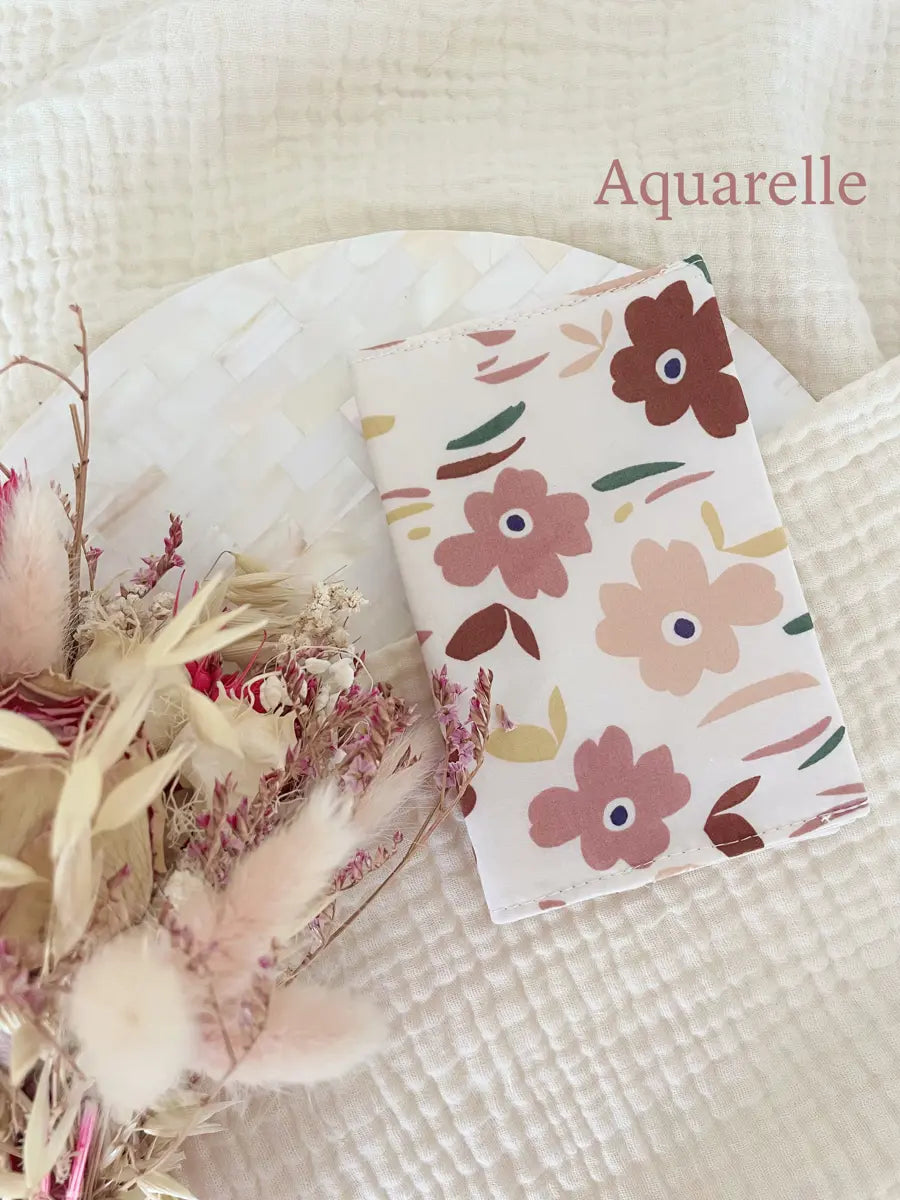 Porte-cartes en tissu - Aquarelle