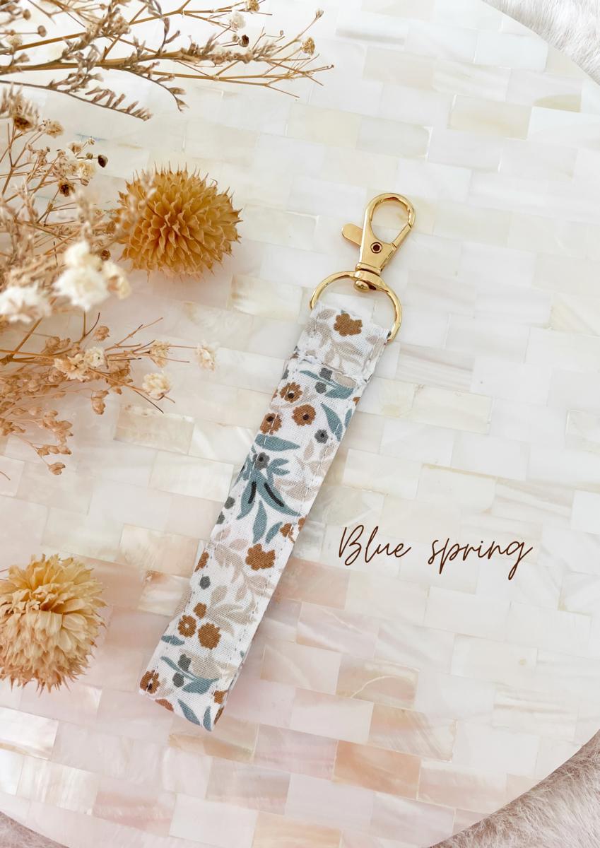Porte-clé - Les cotons de Romane - Blue spring