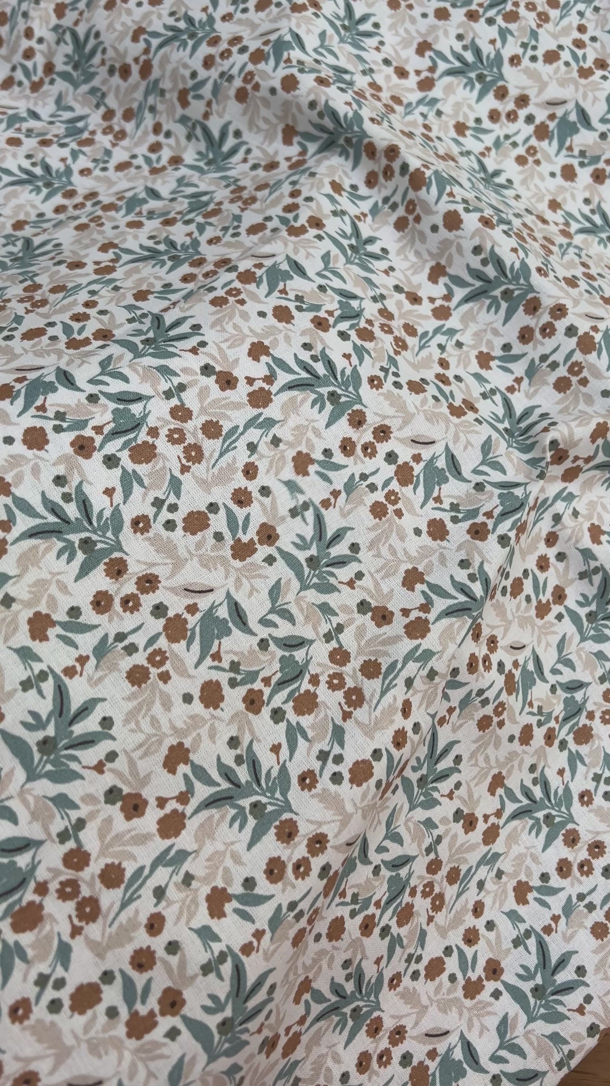 Blue Spring printed cotton