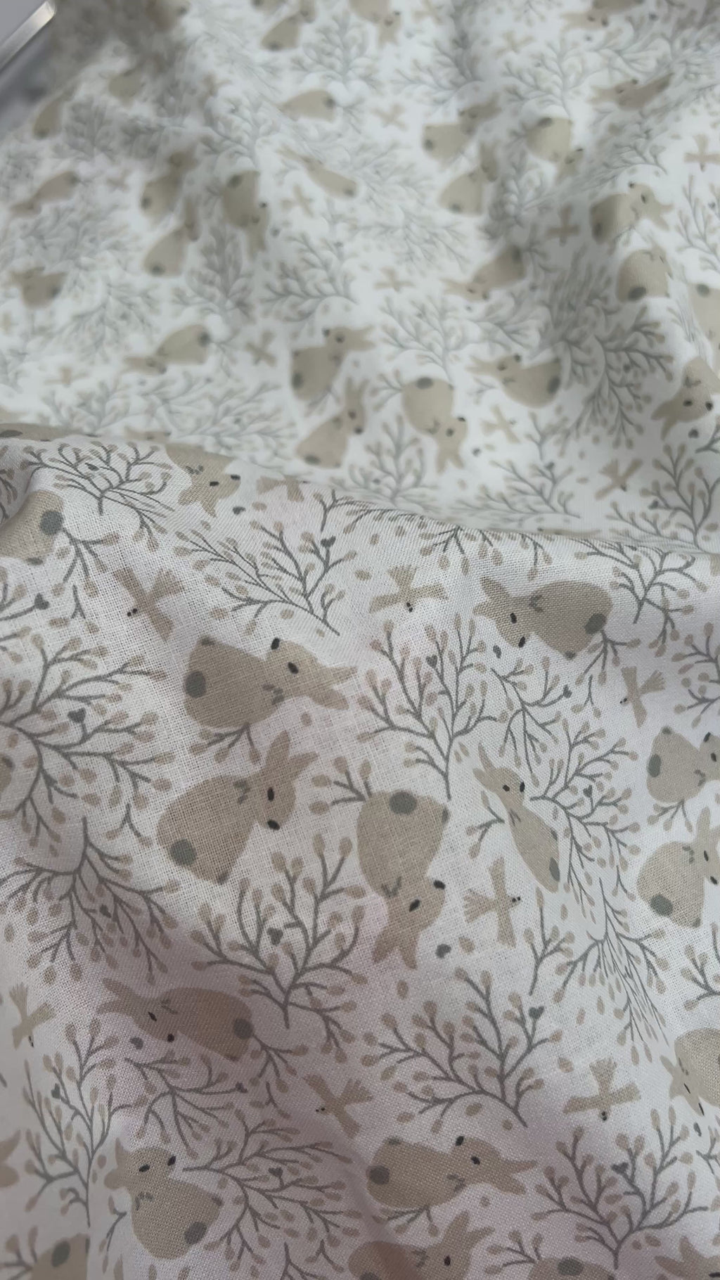 Coton imprimé Bunny and birds