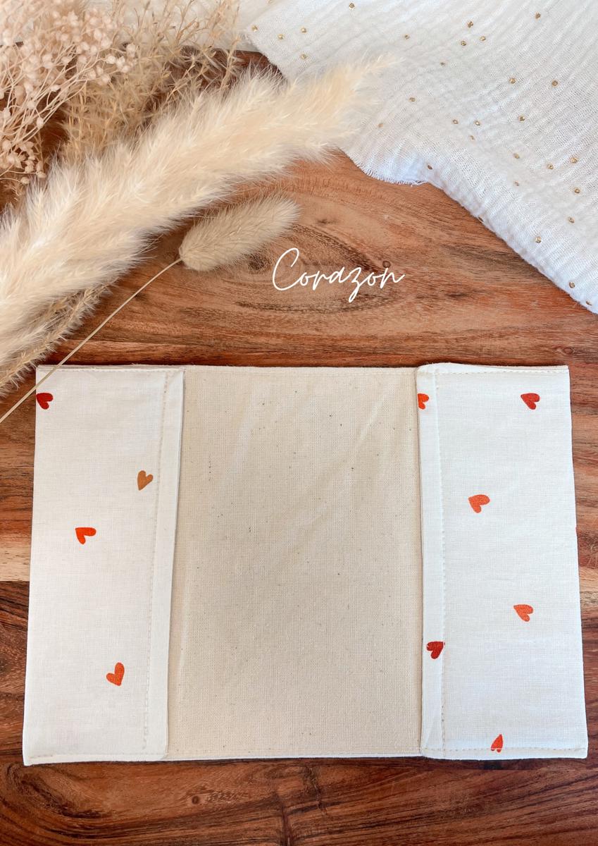 Protège passeport en tissu - Corazon