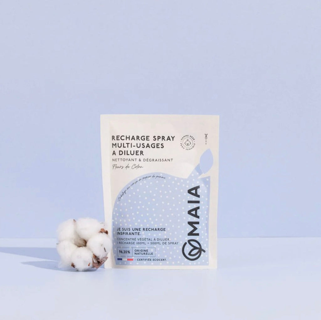 Recharge pour nettoyant multi-usages en spray - MAIA - Fleurs de coton