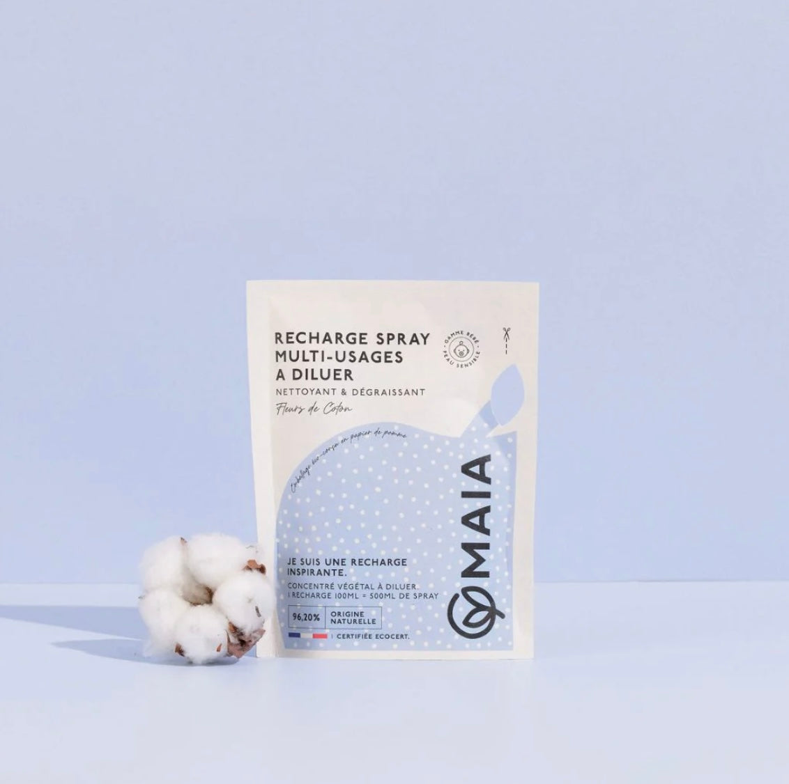 Recharge pour nettoyant multi-usages en spray - MAIA - Fleurs de coton