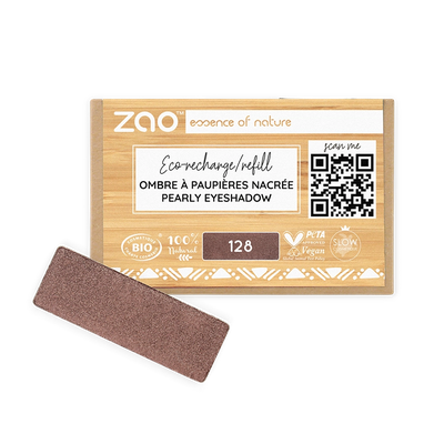 Recharges ombres à paupières - Zao Makeup - 128 Tiramisu