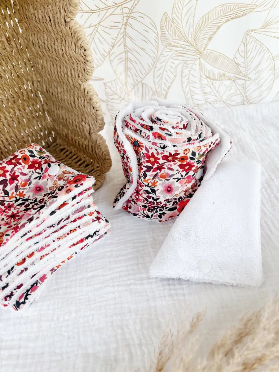 Rouleau de papier toilette lavable avec pressions (15 feuilles) - 1