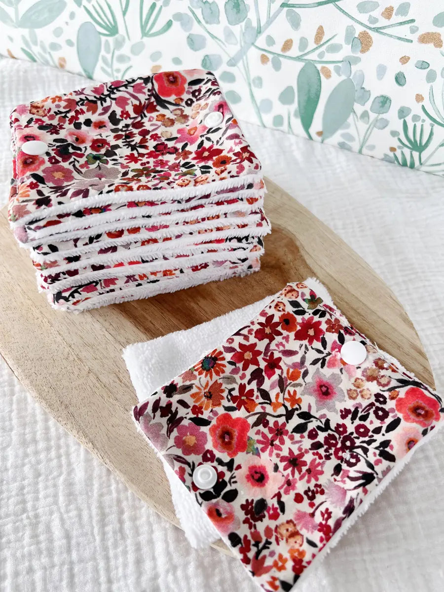 Rouleau de papier toilette lavable avec pressions (15 feuilles) - Alexia