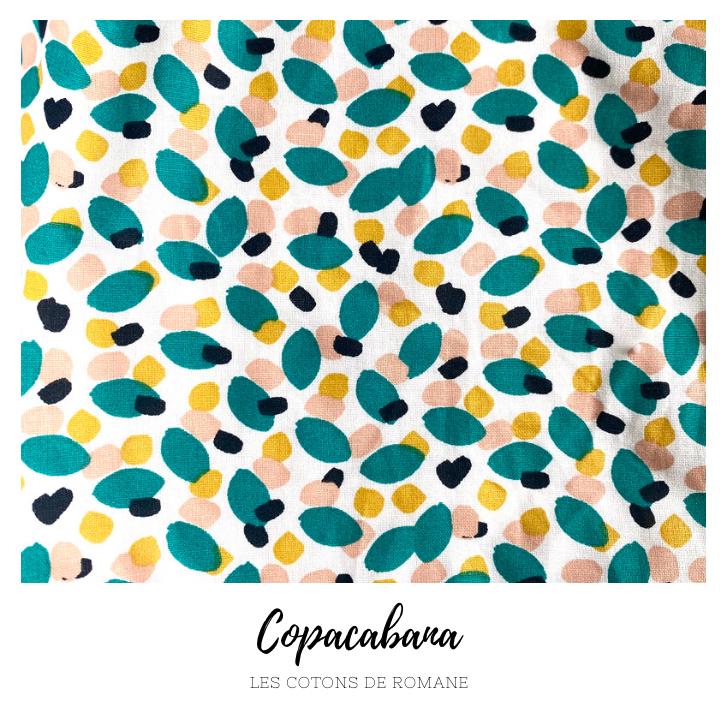 Rouleau de papier toilette lavable avec pressions (15 feuilles) - Copacabana