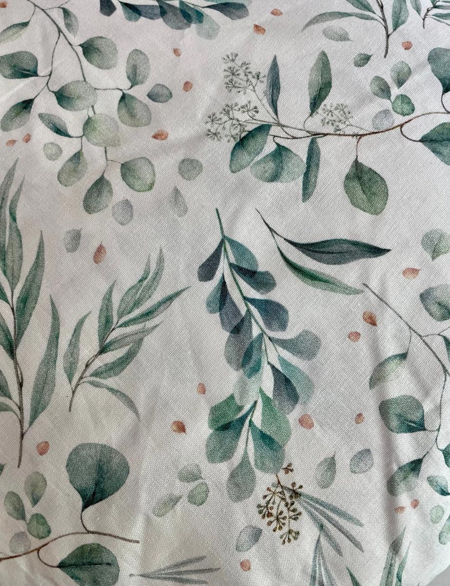 Rouleau de papier toilette lavable avec pressions (15 feuilles) - Eucalyptus