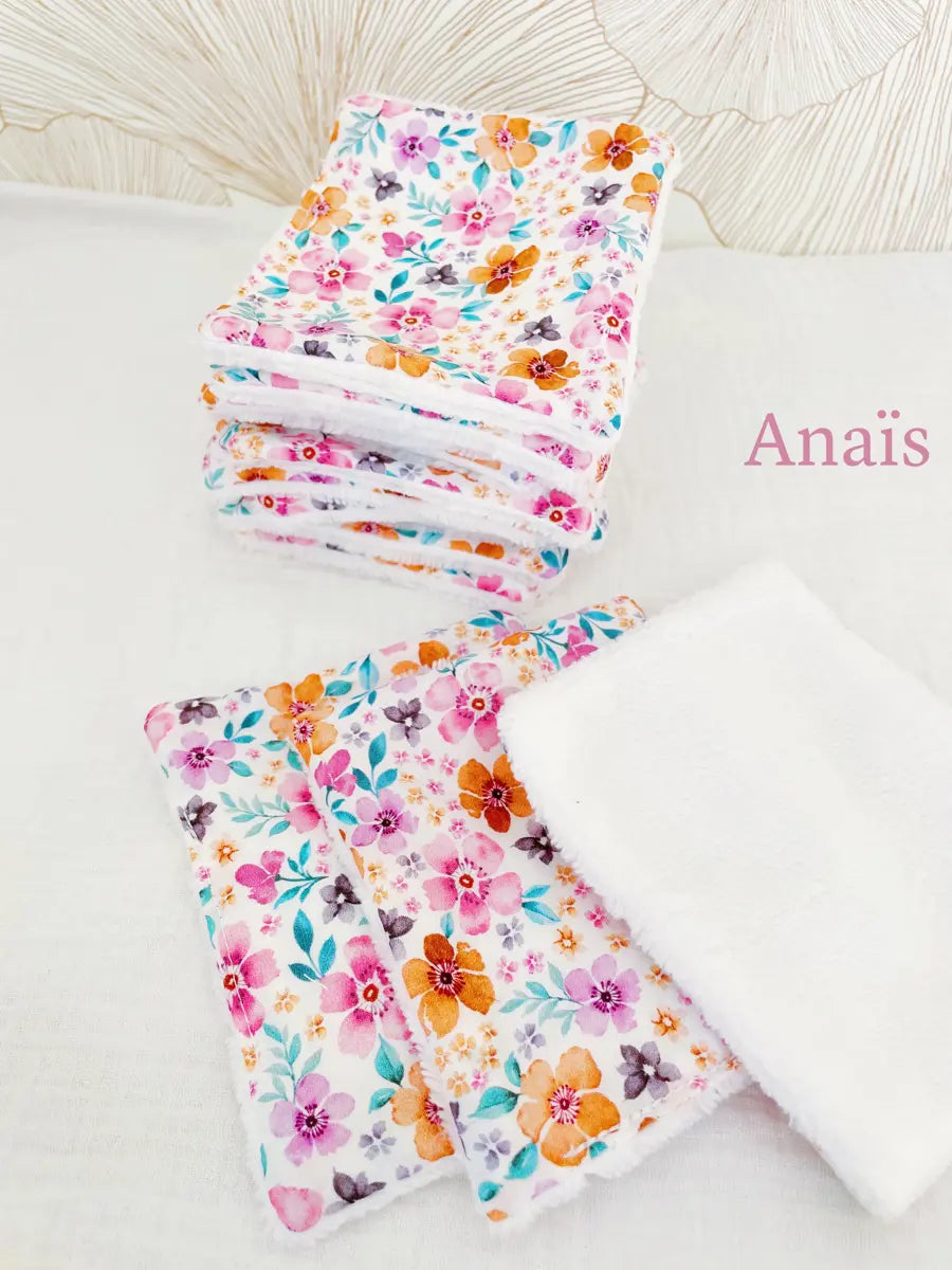 Papier toilette lavable (15 feuilles - sans pressions) - Anaïs