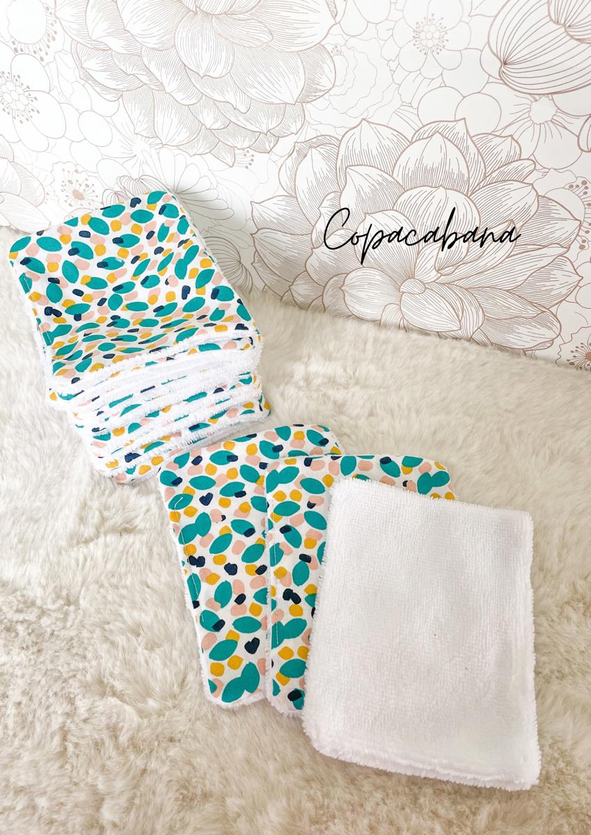 Papier toilette lavable (15 feuilles - sans pressions) - Copacabana