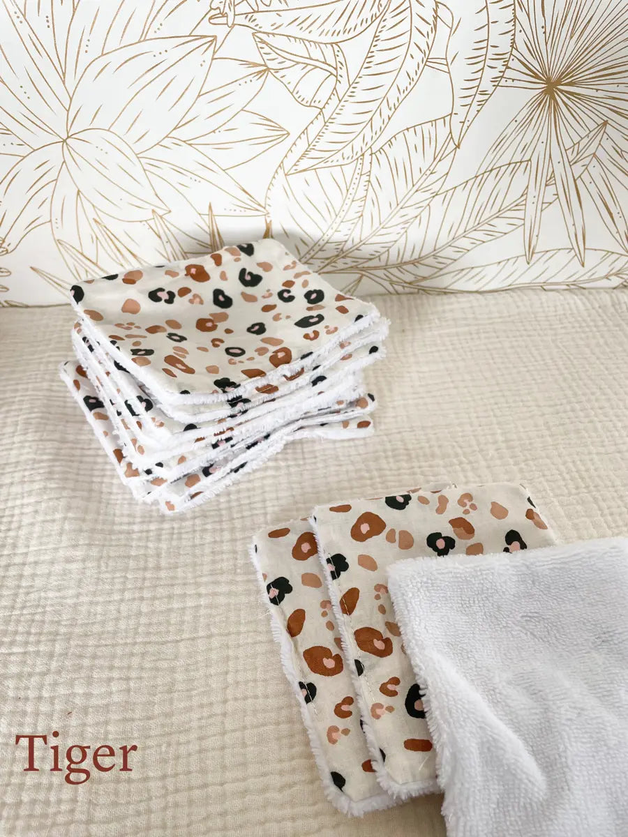 Papier toilette lavable (15 feuilles - sans pressions) - Tiger