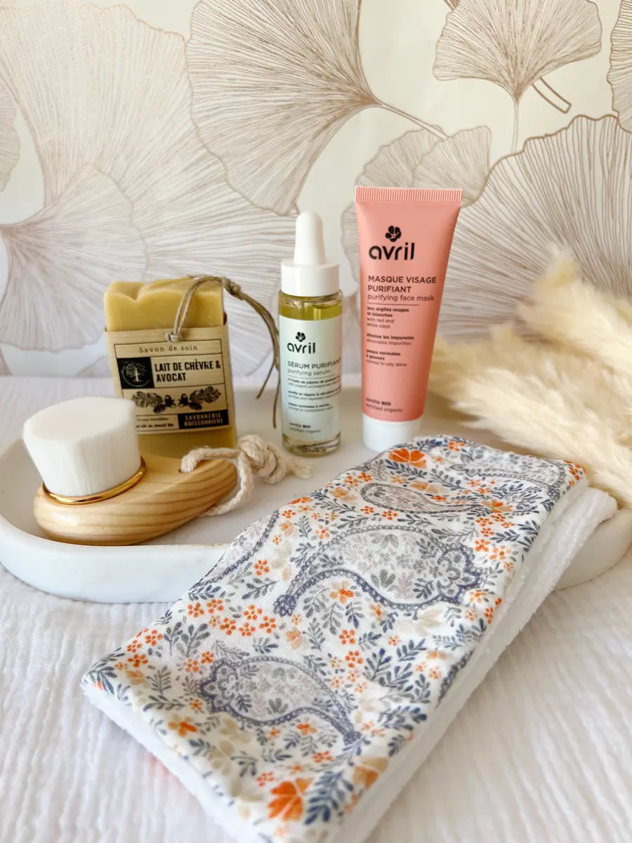 Routine/coffret spécial acné - Mini serviette Cachemire