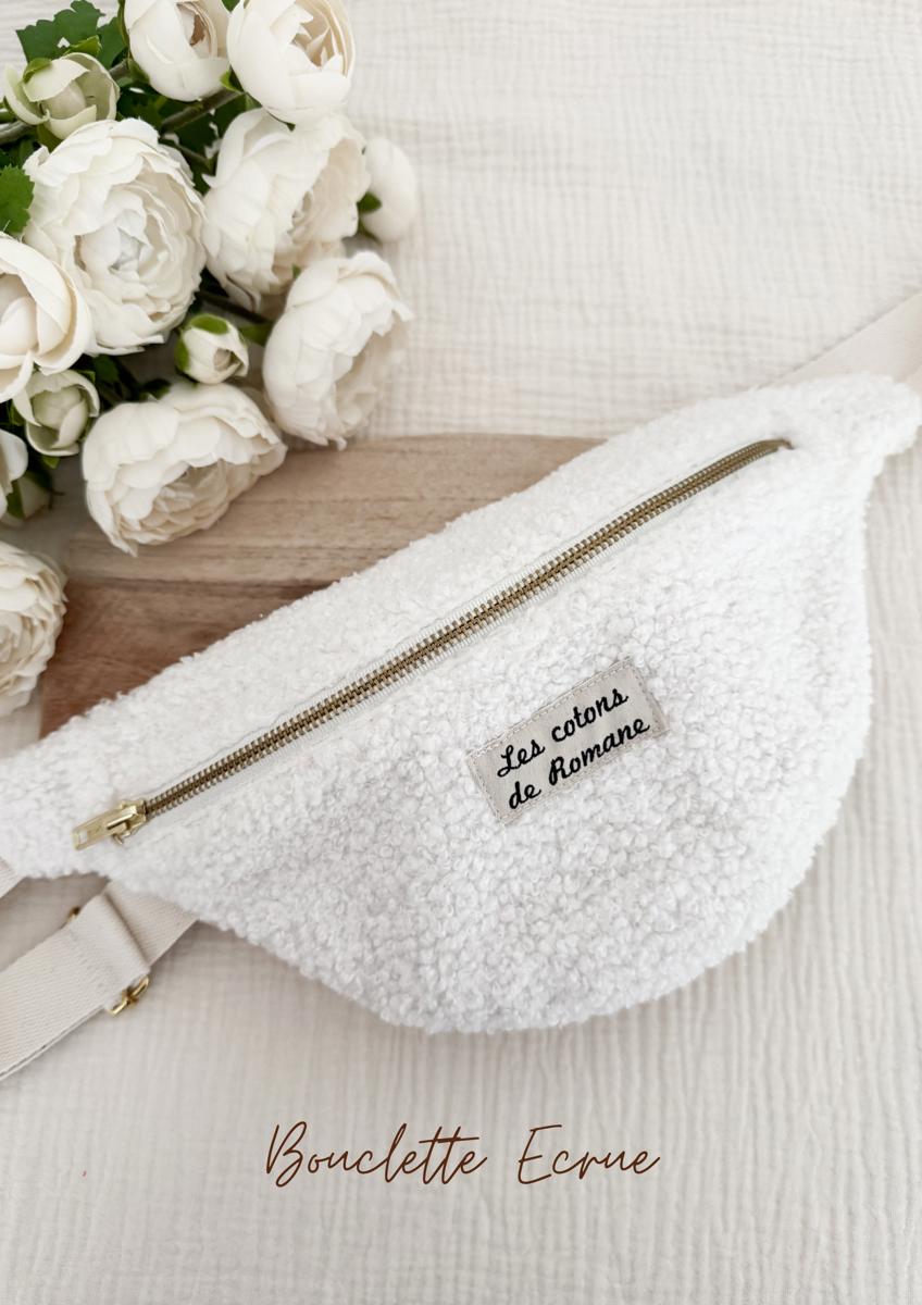 Sac banane - Les cotons de Romane - Bouclette écrue