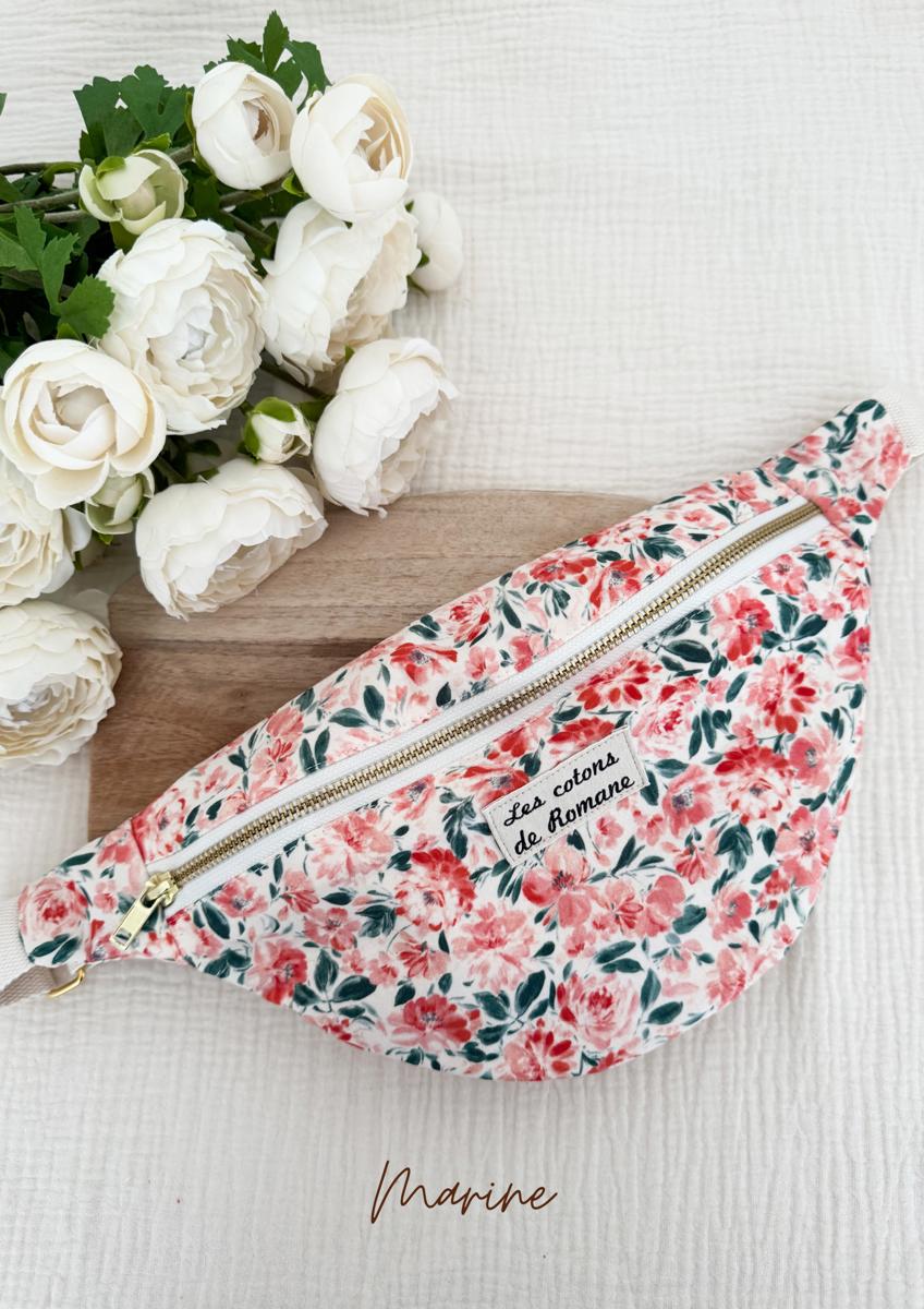 Sac banane - Les cotons de Romane - Marine