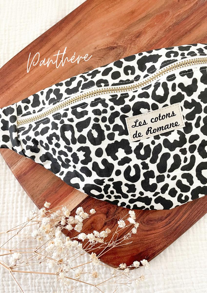 Sac banane - Les cotons de Romane - Panthère