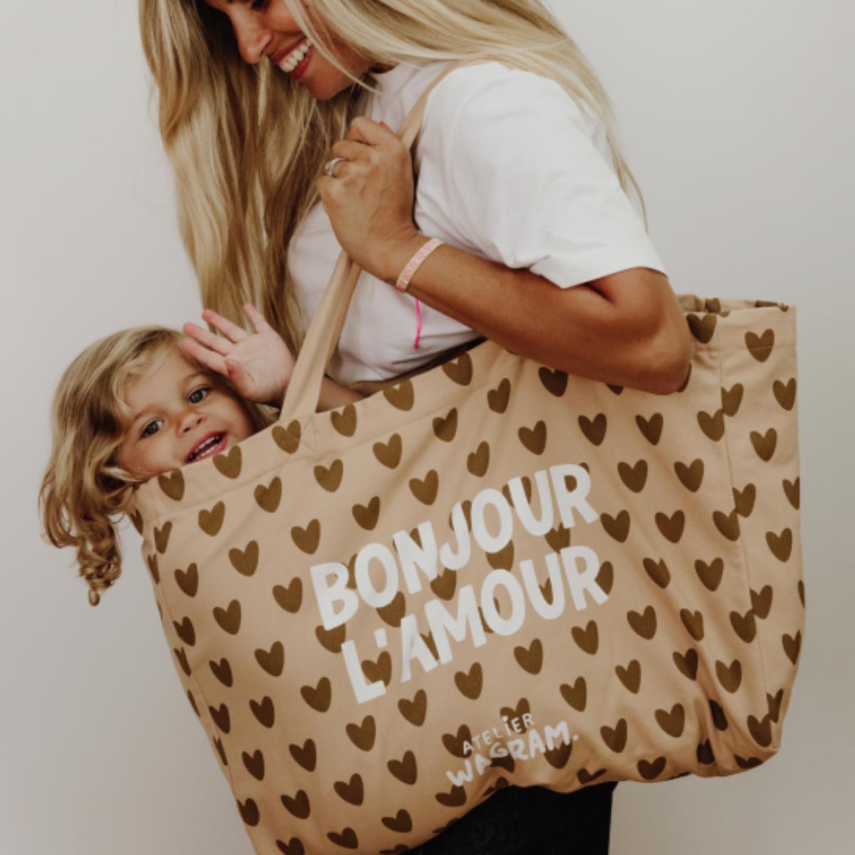 Sac cabas XL - Atelier Wagram - Bonjour l'amour