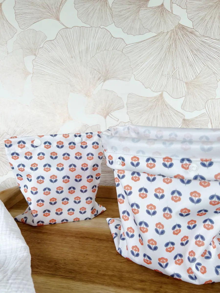 Sacs congélation réutilisables - Lot 2 sacs Sun flower