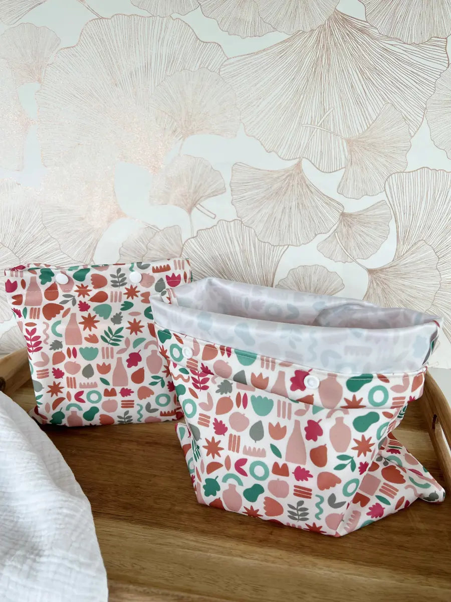 Sacs congélation réutilisables - Lot 2 sacs Terracotta