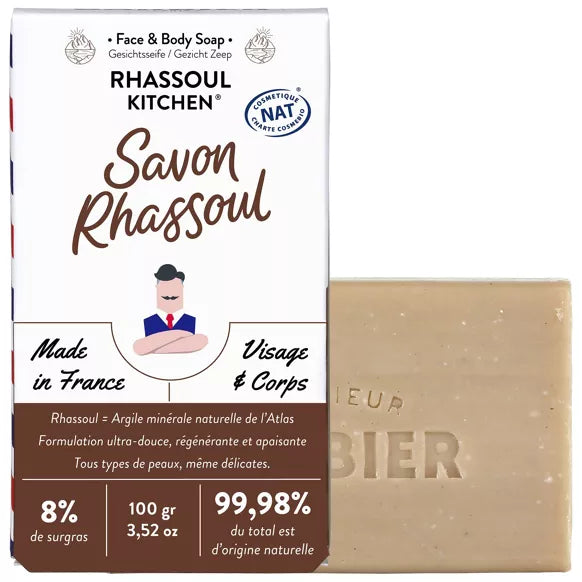 Savon au Rhassoul surgras visage et corps - Monsieur Barbier - 1