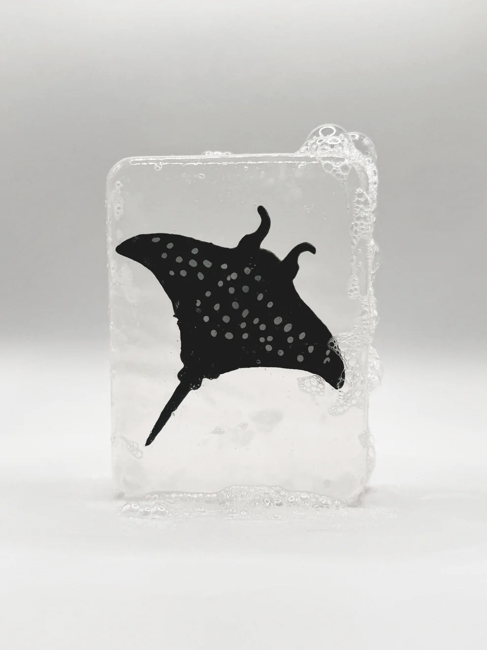 Savon avec figurines au choix (animaux, dinosaures, ...) - Raie léopard