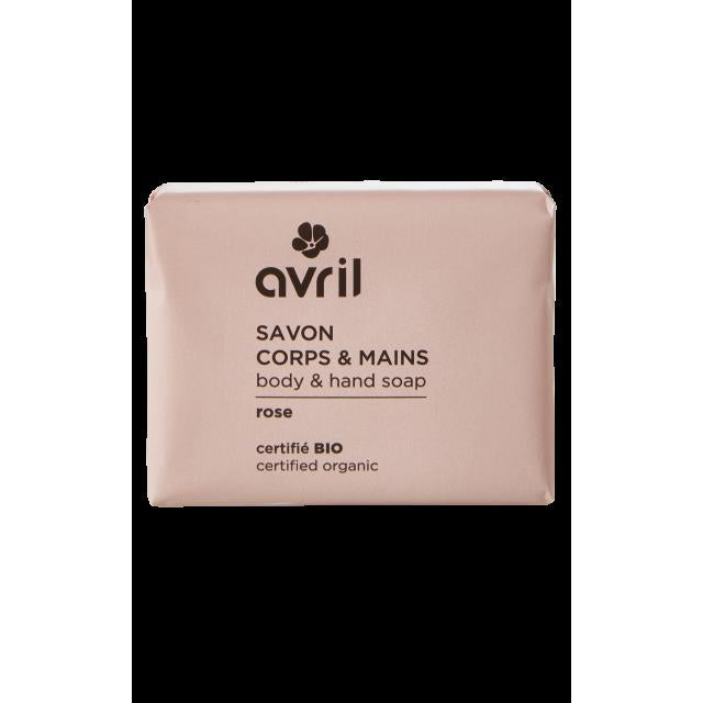 Savon corps et main bio - Avril - Rose