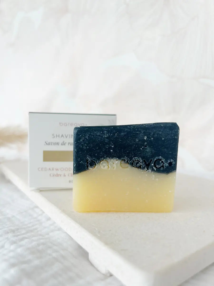 Savon de rasage surgras - Bareaya - Cèdre et charbon