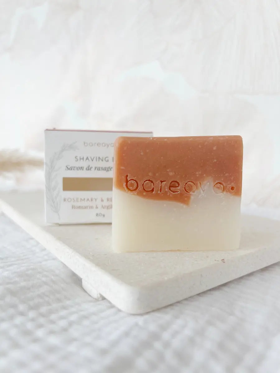Savon de rasage surgras - Bareaya - Romarin et argile rouge