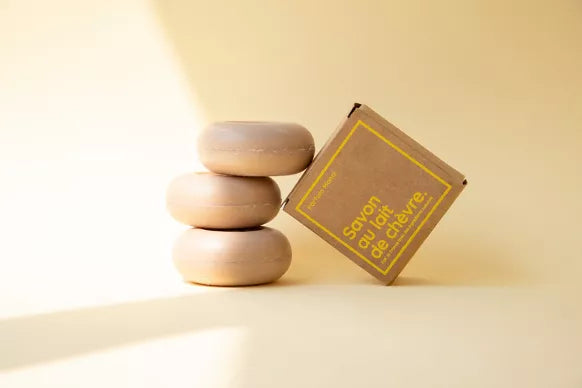 Savon lait de chèvre (visage et corps) - Soin Amalthée - Monoï