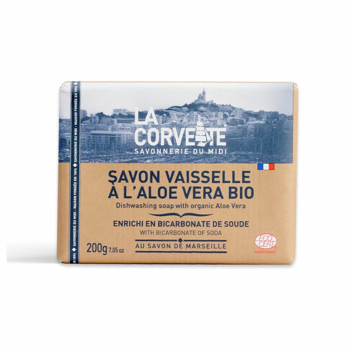 Savon vaisselle & mains au bicarbonate de soude - La Corvette - Aloe vera