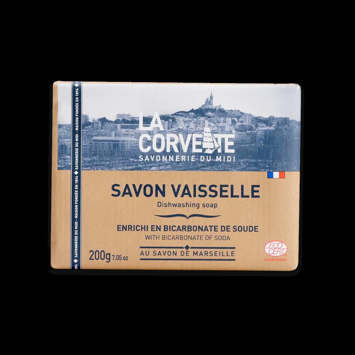 Savon vaisselle & mains au bicarbonate de soude - La Corvette - Naturel