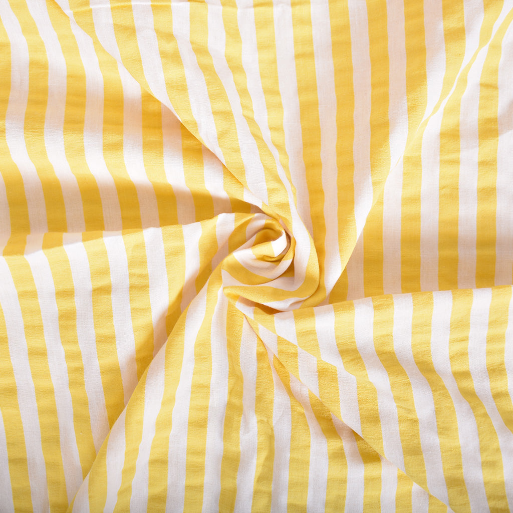 Seersucker Talia jaune - 1