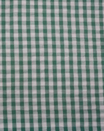 Seersucker vichy vert - 2
