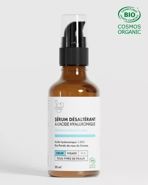 Sérums visage bio - Clémence et Vivien - Sérum désaltérant (à l'acide hyaluronique)